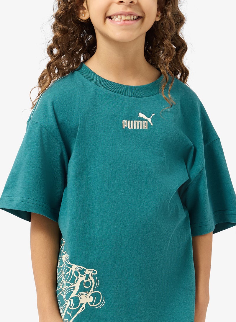 PUMA Youth Mid 90S Relaxed Graphic T-Shirt - Image 3